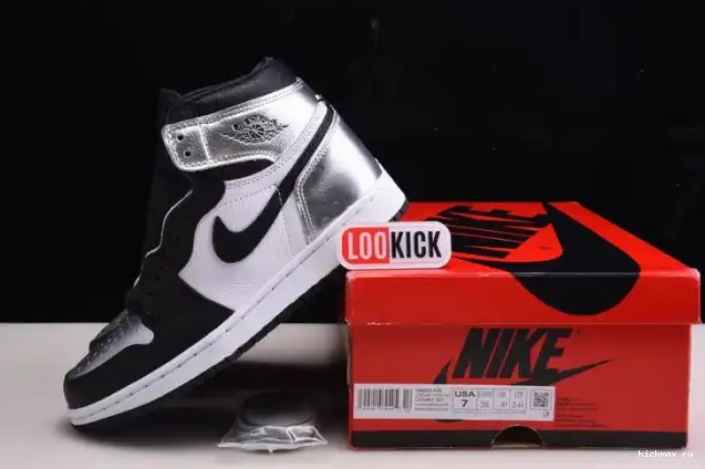 Rep Kickmax JORDAN TOE OG AIR HIGH CD0461-001 SILVER 1 WMNS 0508